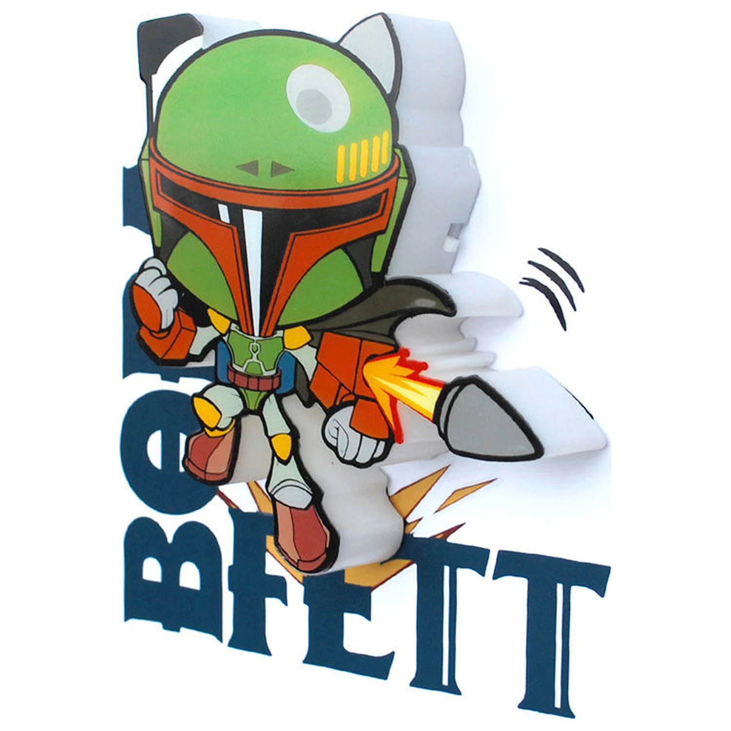 Star Wars Boba Fett 3D Light FX mini lampa produktová fotografia