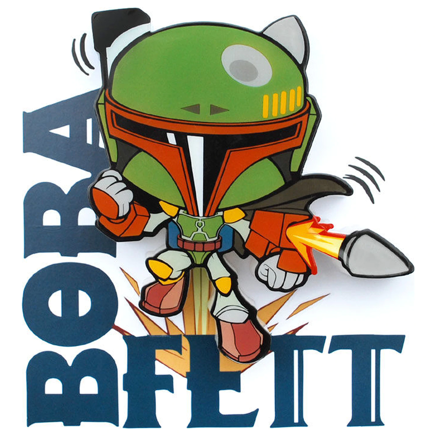 Star Wars Boba Fett 3D Light FX mini lampa produktová fotografia