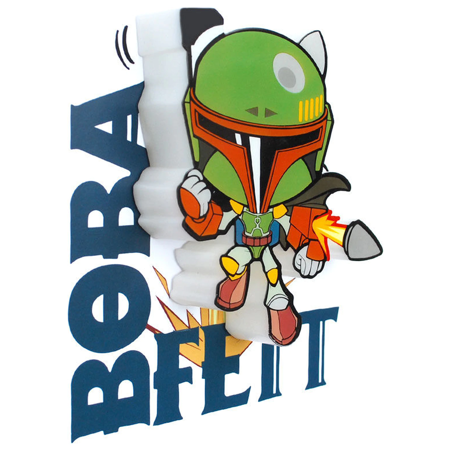 Star Wars Boba Fett 3D Light FX mini lampa produktová fotografia