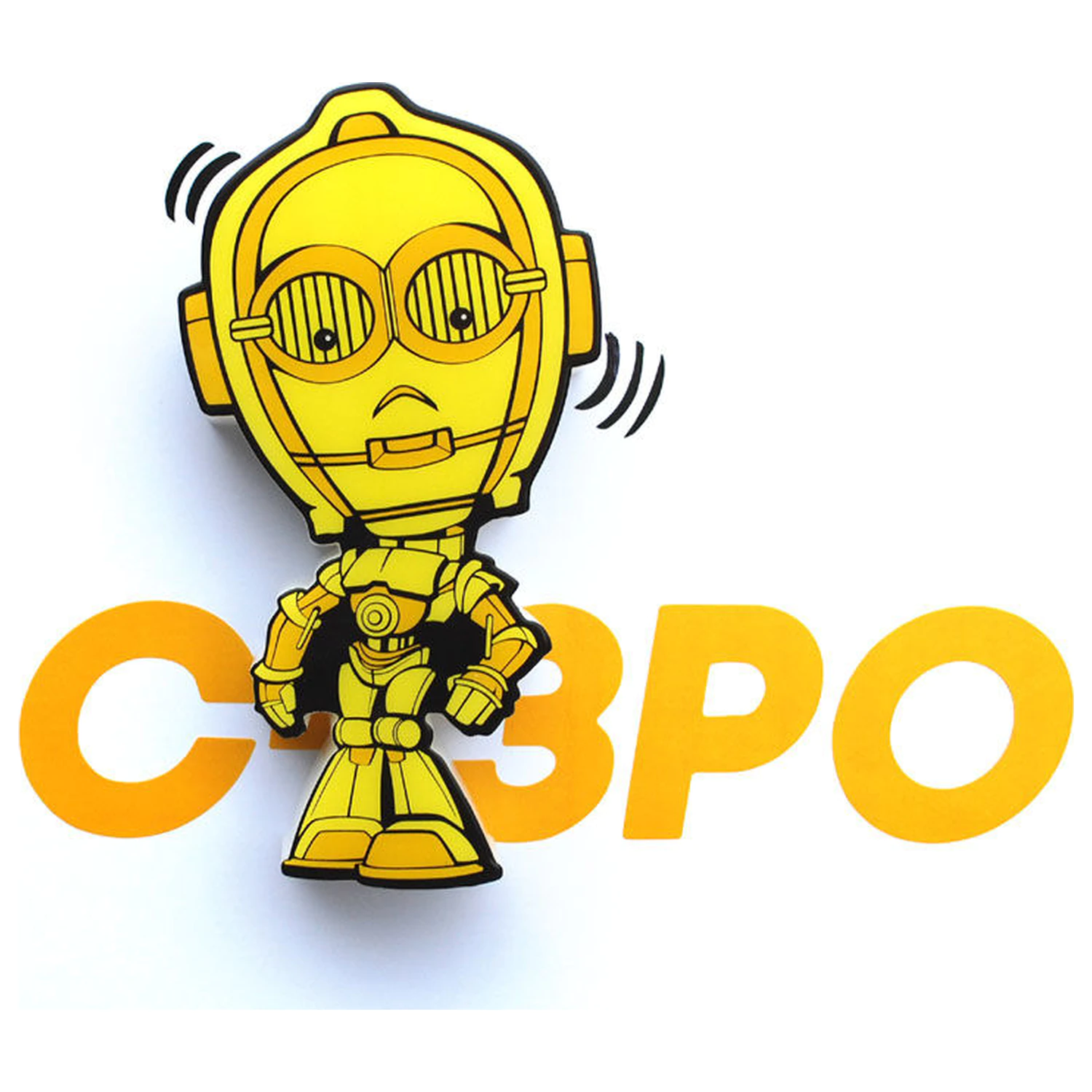Star Wars C-3PO 3D Light FX mini lampa produktová fotografia
