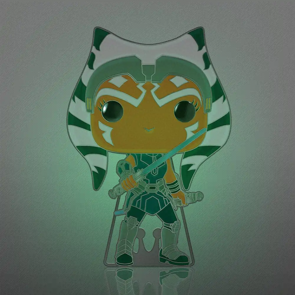 Star Wars Clone Wars Loungefly POP! Smaltovaný odznak Ahsoka (Svieti v tme) 10 cm produktová fotografia