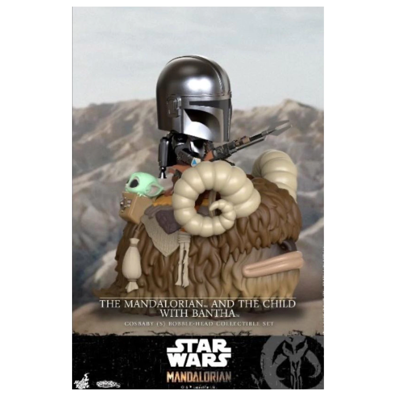 Star Wars Cosbaby Wave 3 The Mandalorian & The Child with Bantha produktová fotografia