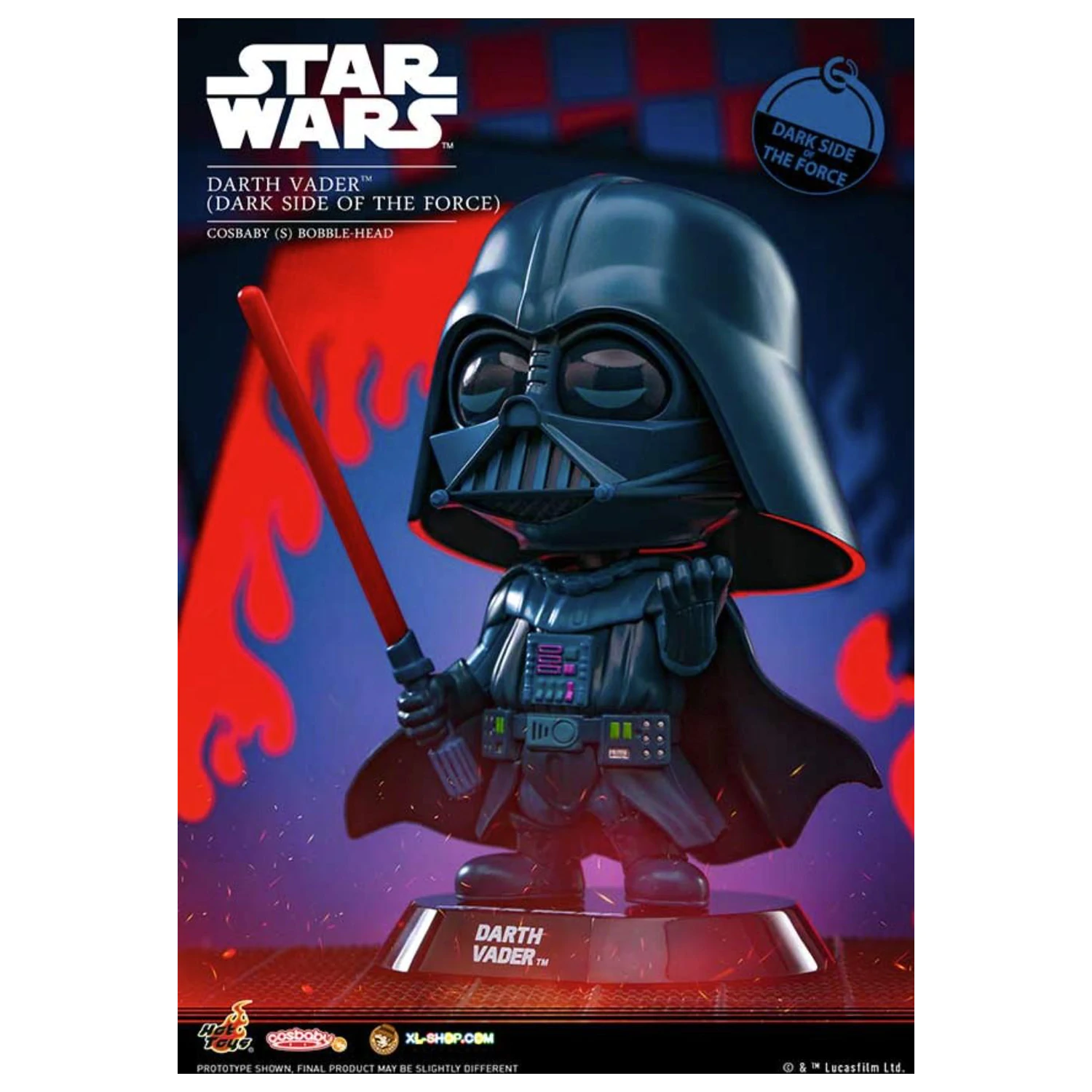 Star Wars Cosbaby Wave 4 Darth Vader Dark Side of the Force produktová fotografia