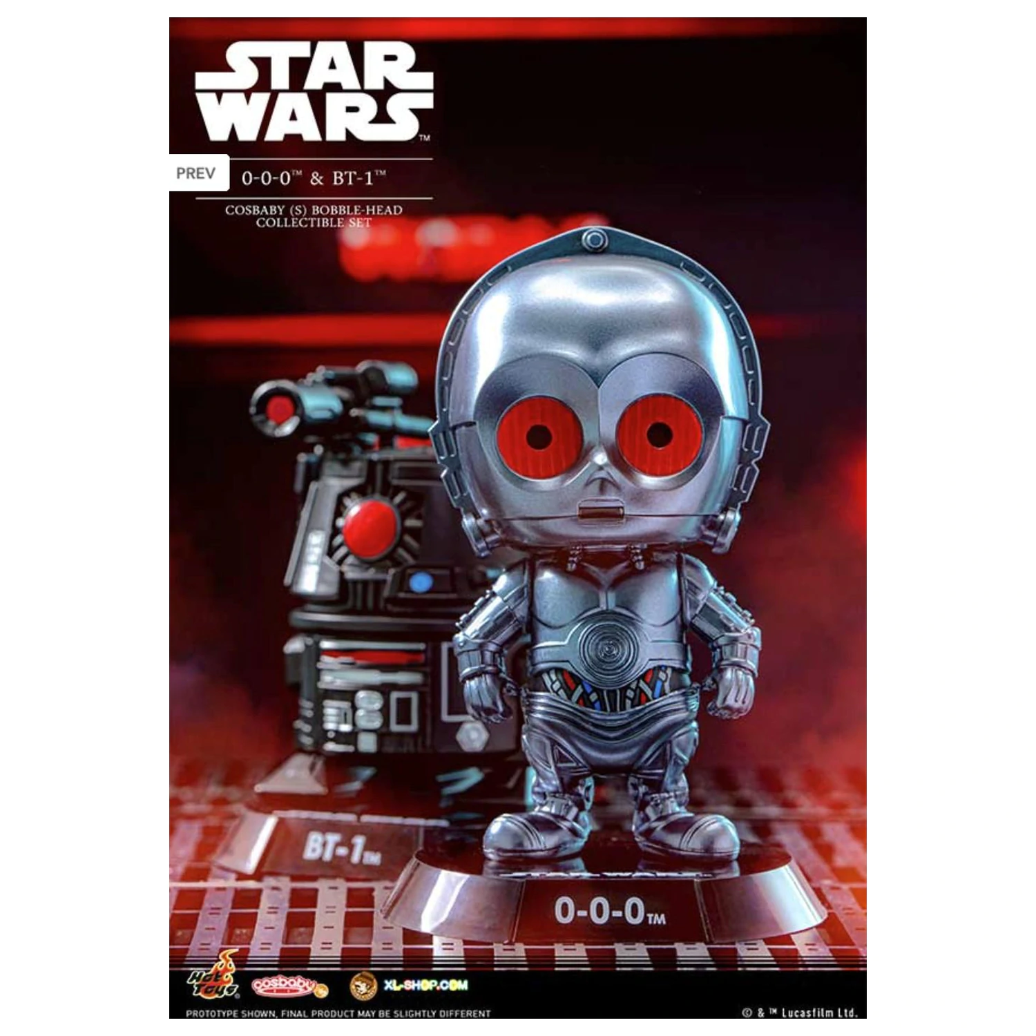 Star Wars Cosbaby Wave 4 Triple-Zero & BT-1 Set produktová fotografia