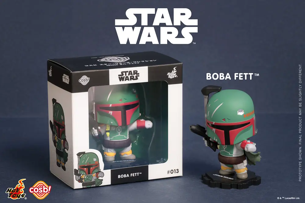 Star Wars Cosbi Mini Figúrka Boba Fett White 8 cm produktová fotografia