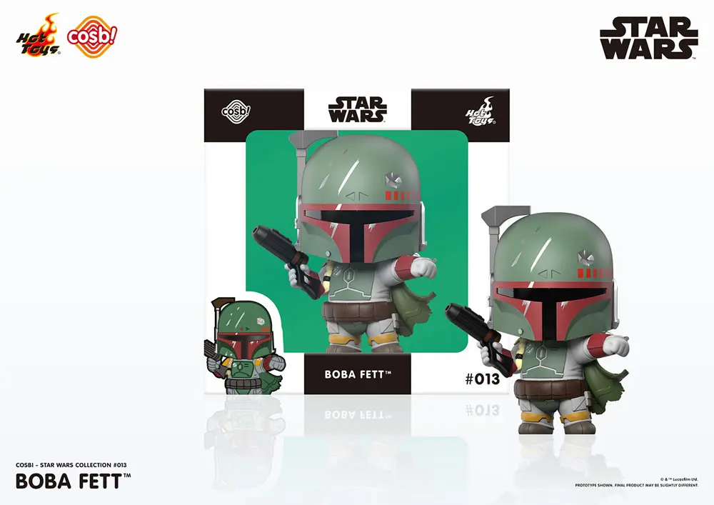 Star Wars Cosbi Mini Figúrka Boba Fett White 8 cm produktová fotografia