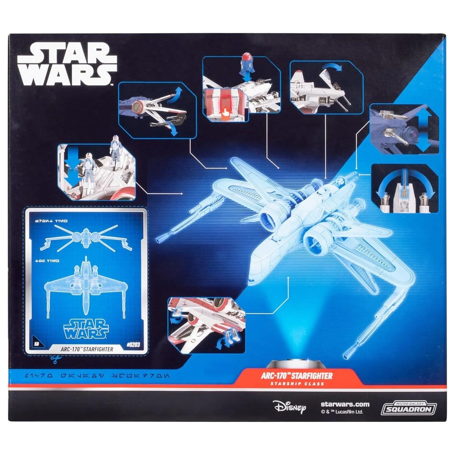 Star Wars Deluxe Vozidlo ARC 170 20 cm (Series 8) produktová fotografia