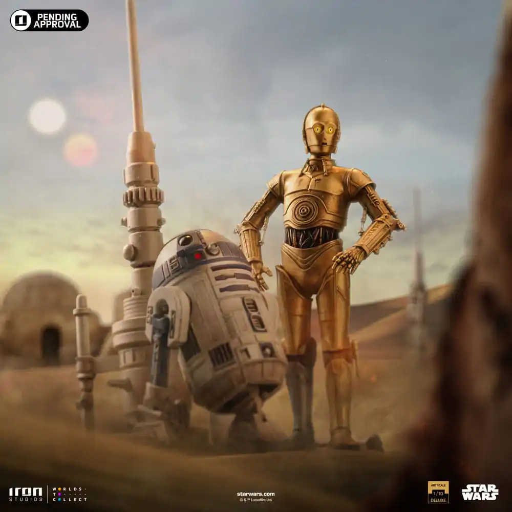 Star Wars Deluxe Art Scale Socha 1/10 C-3PO & R2D2 31 cm produktová fotografia