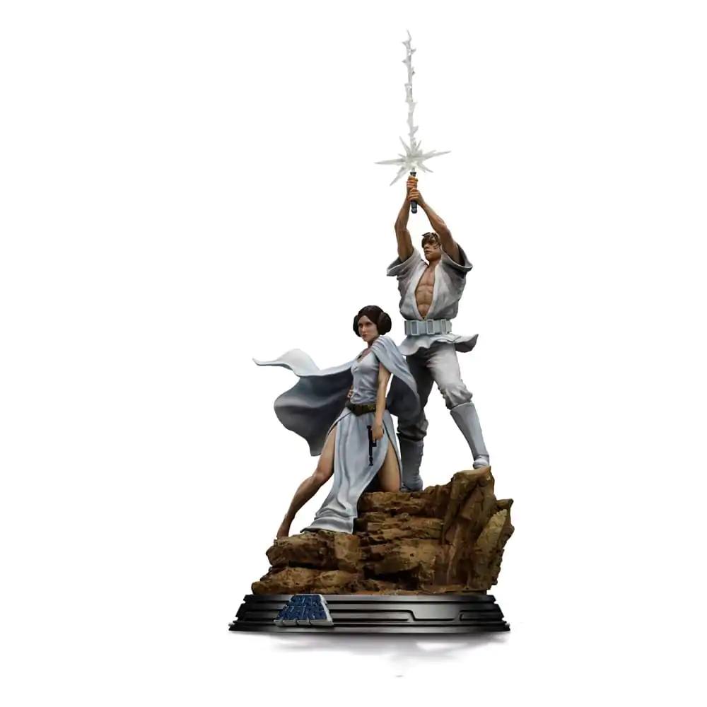 Star Wars Deluxe Art Scale Statue 1/10 Luke a Leia 41 cm termékfotó