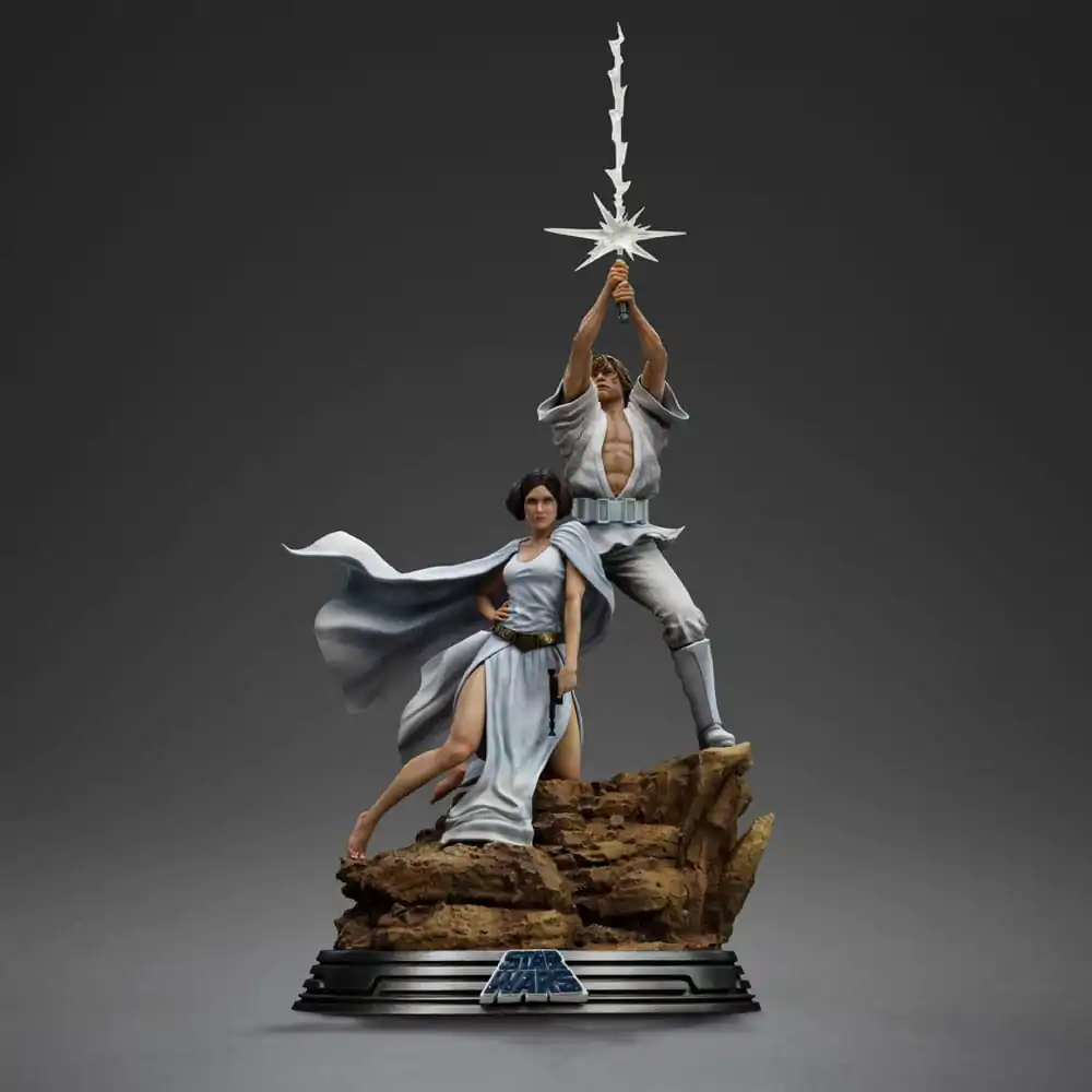 Star Wars Deluxe Art Scale Statue 1/10 Luke a Leia 41 cm termékfotó