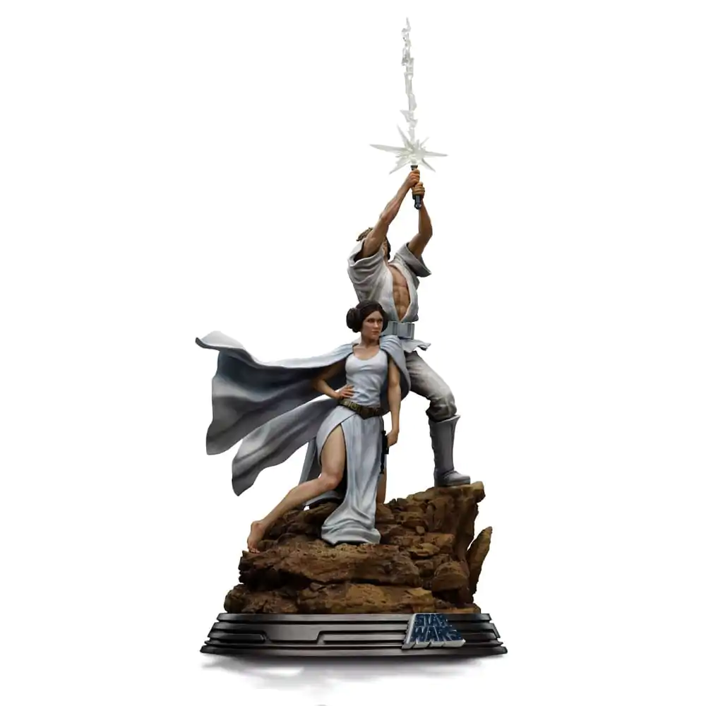 Star Wars Deluxe Art Scale Statue 1/10 Luke a Leia 41 cm termékfotó