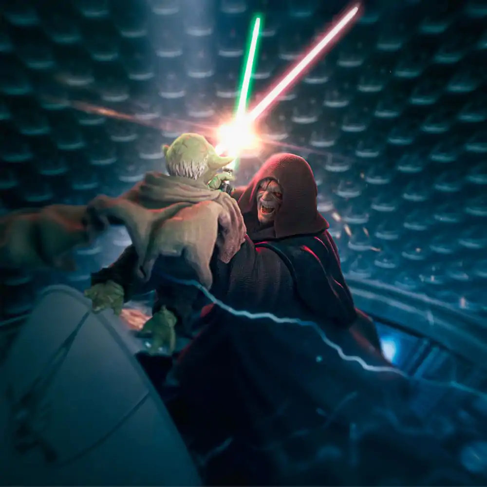 Star Wars Deluxe Art Scale Socha 1/10 Yoda vs Emperor Palpatine (CCXP Exclusive 2024) 31 cm produktová fotografia