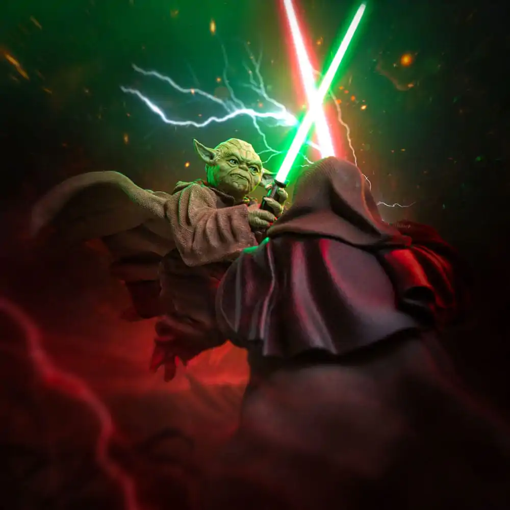 Star Wars Deluxe Art Scale Socha 1/10 Yoda vs Emperor Palpatine (CCXP Exclusive 2024) 31 cm produktová fotografia