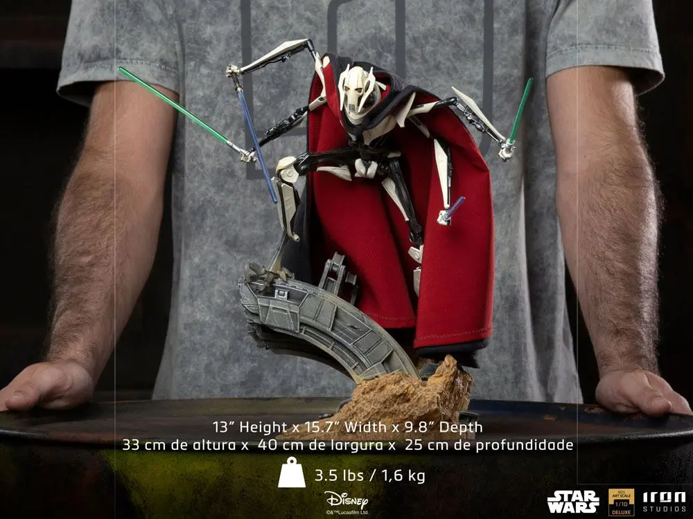 Star Wars Deluxe BDS Art mierka socha 1/10 General Grievous 33 cm produktová fotografia