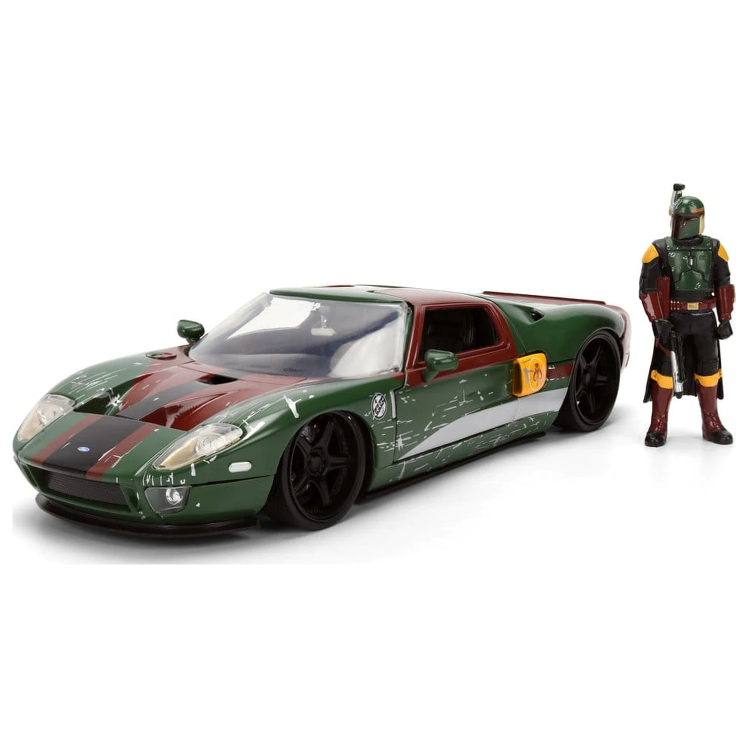 Star Wars Diecast Model 1:24 Boba Fett 2005 Ford GT produktová fotografia