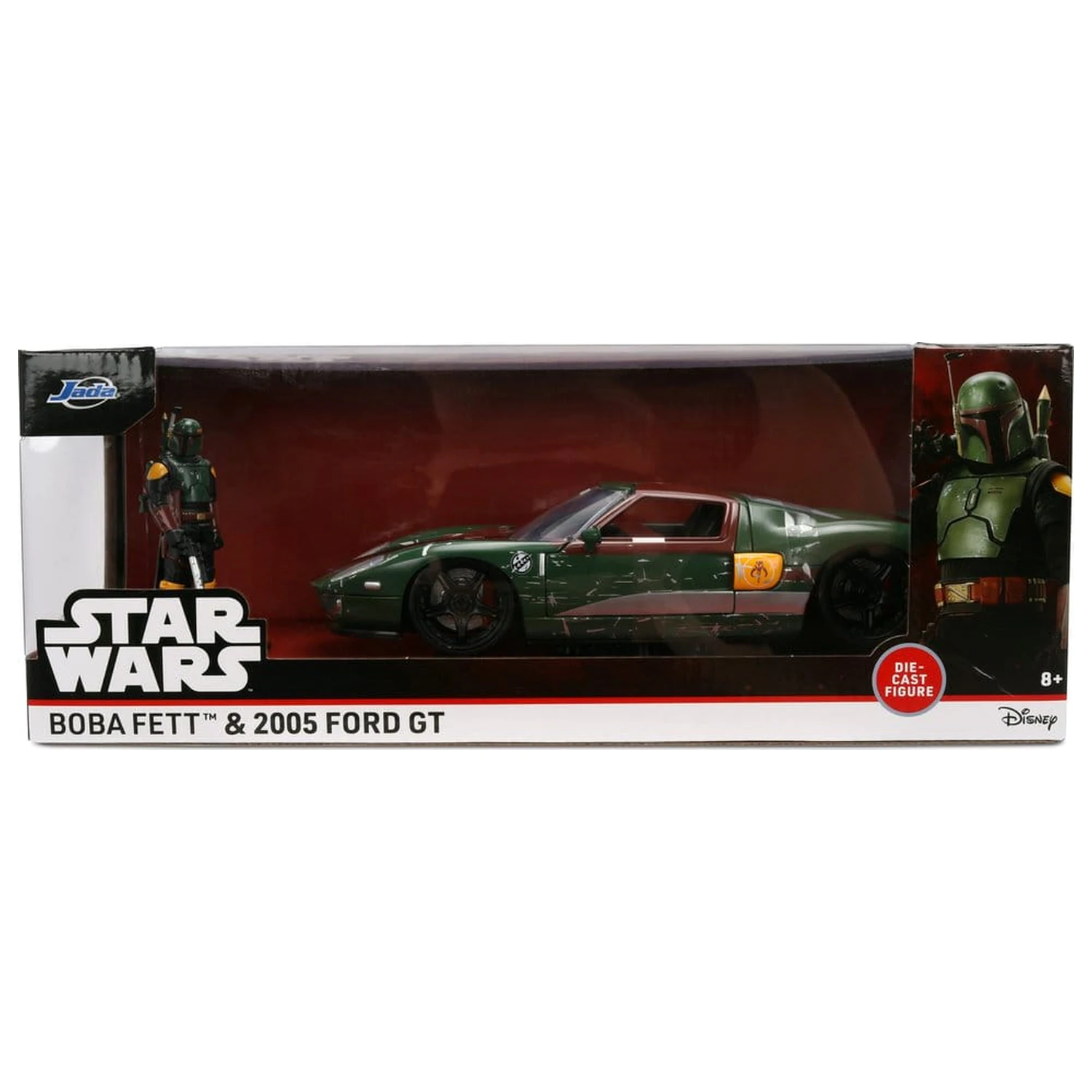 Star Wars Diecast Model 1:24 Boba Fett 2005 Ford GT produktová fotografia