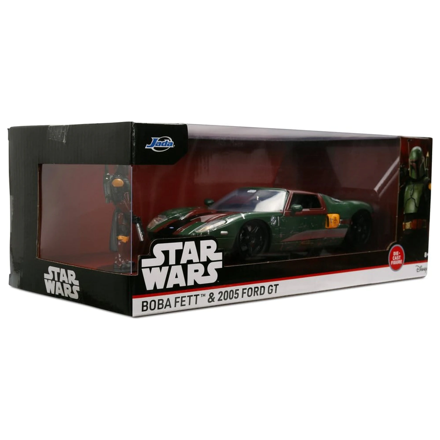 Star Wars Diecast Model 1:24 Boba Fett 2005 Ford GT produktová fotografia