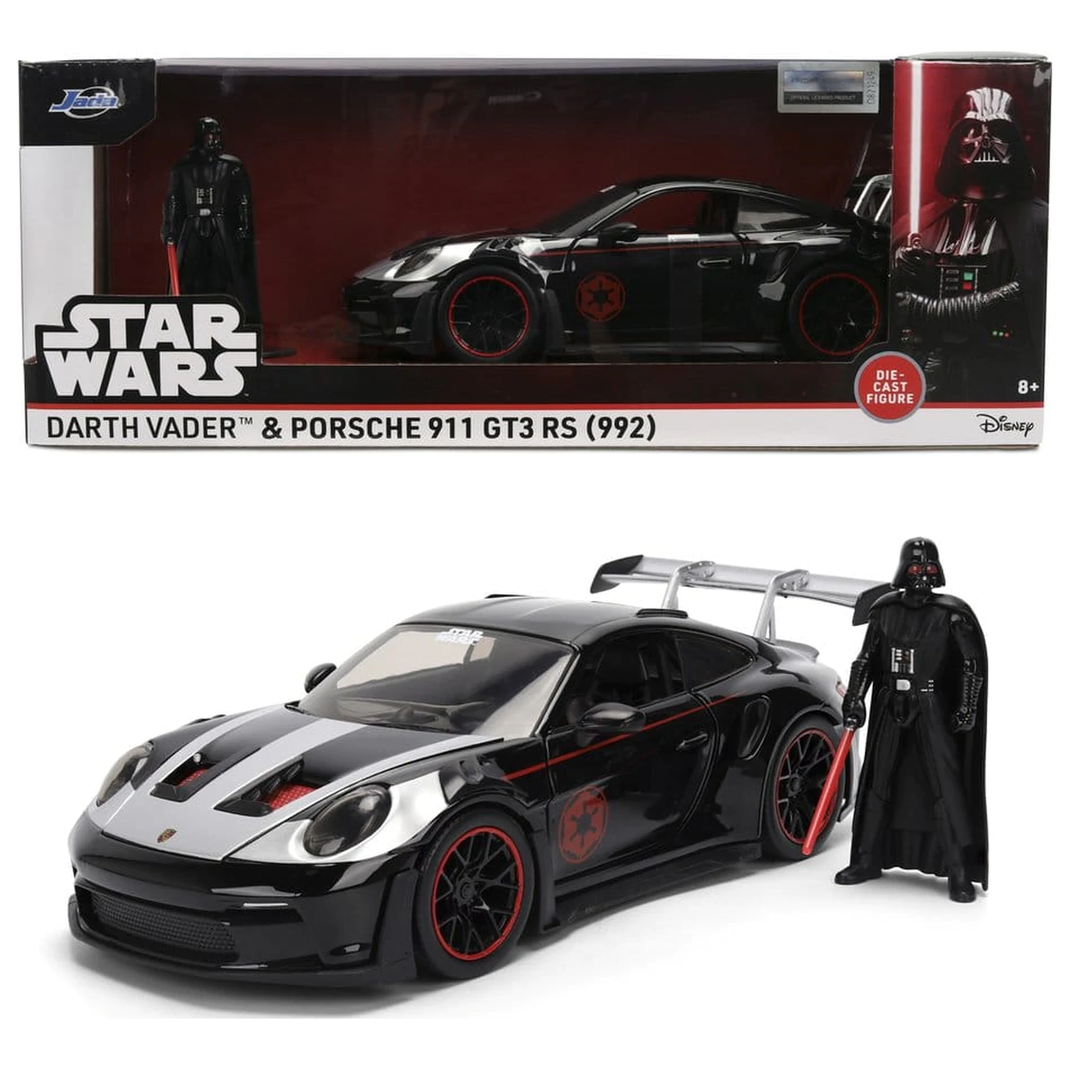 Star Wars odliatkový model 1:24 Darth Vader Porsche 911 produktová fotografia