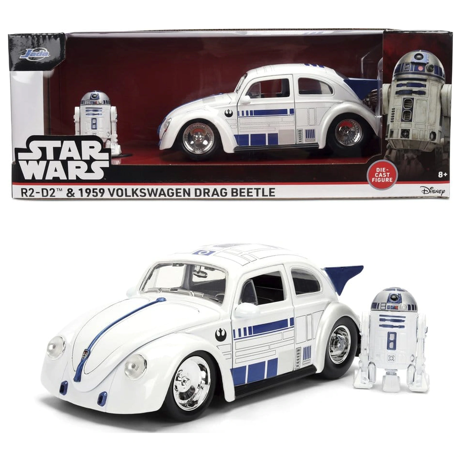 Star Wars Kovový model 1:24 R2-D2 1959 VW Drag Beetle produktová fotografia