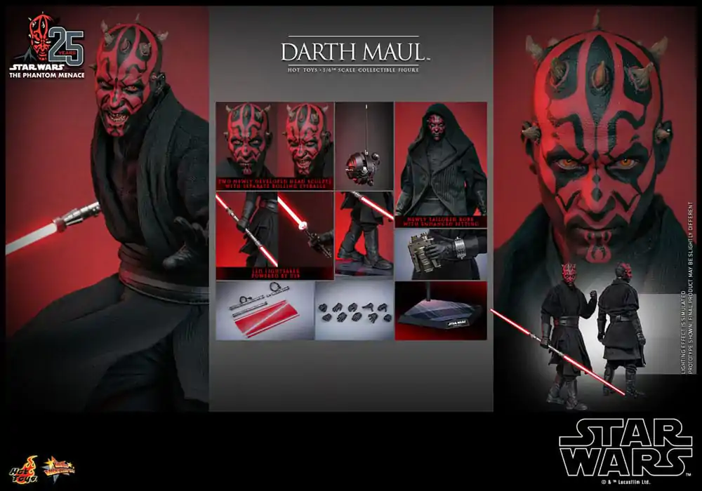 Star Wars Episode I Movie Masterpiece Akčná figúrka 1/6 Darth Maul 29 cm termékfotó