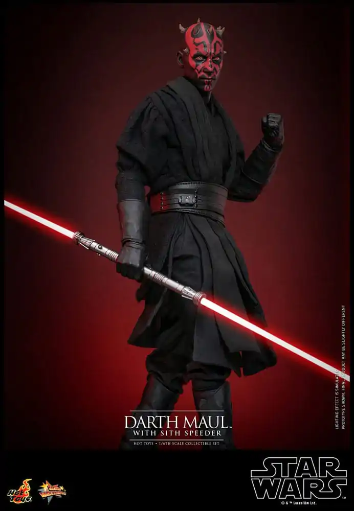 Star Wars Episode I Movie Masterpiece Akčná figúrka 1/6 Darth Maul so Sith Speeder 29 cm termékfotó