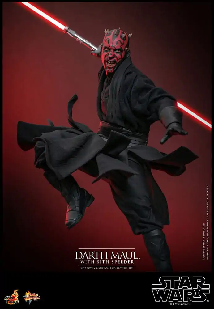 Star Wars Episode I Movie Masterpiece Akčná figúrka 1/6 Darth Maul so Sith Speeder 29 cm termékfotó