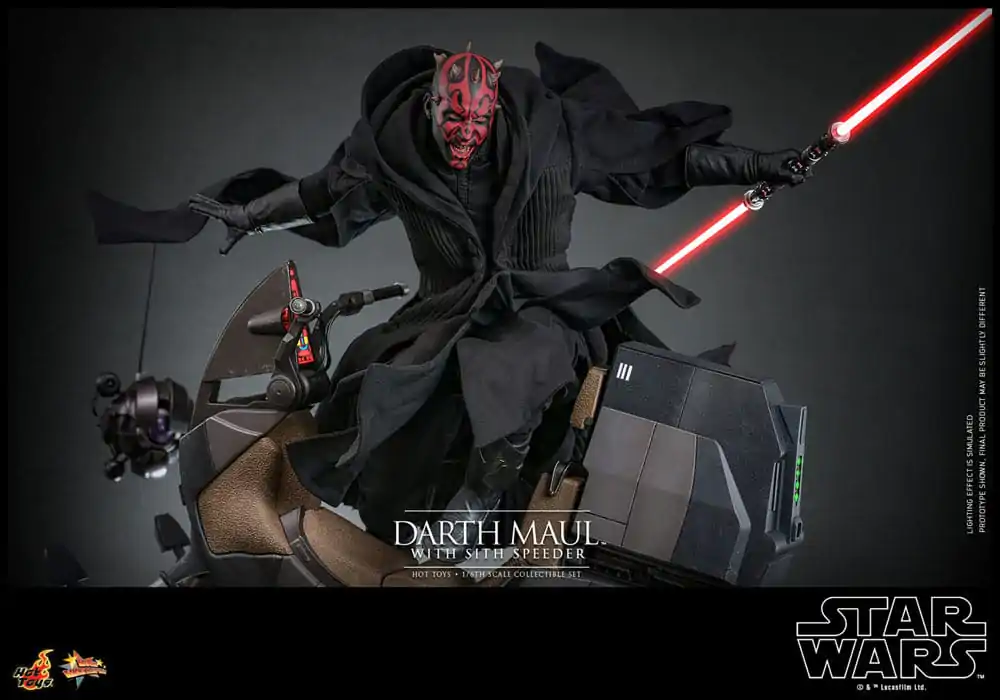 Star Wars Episode I Movie Masterpiece Akčná figúrka 1/6 Darth Maul so Sith Speeder 29 cm termékfotó