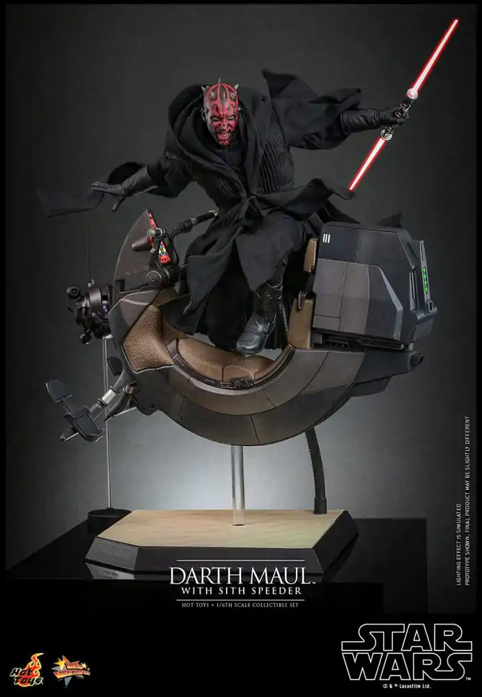 Star Wars Episode I Movie Masterpiece Akčná figúrka 1/6 Darth Maul so Sith Speeder 29 cm termékfotó