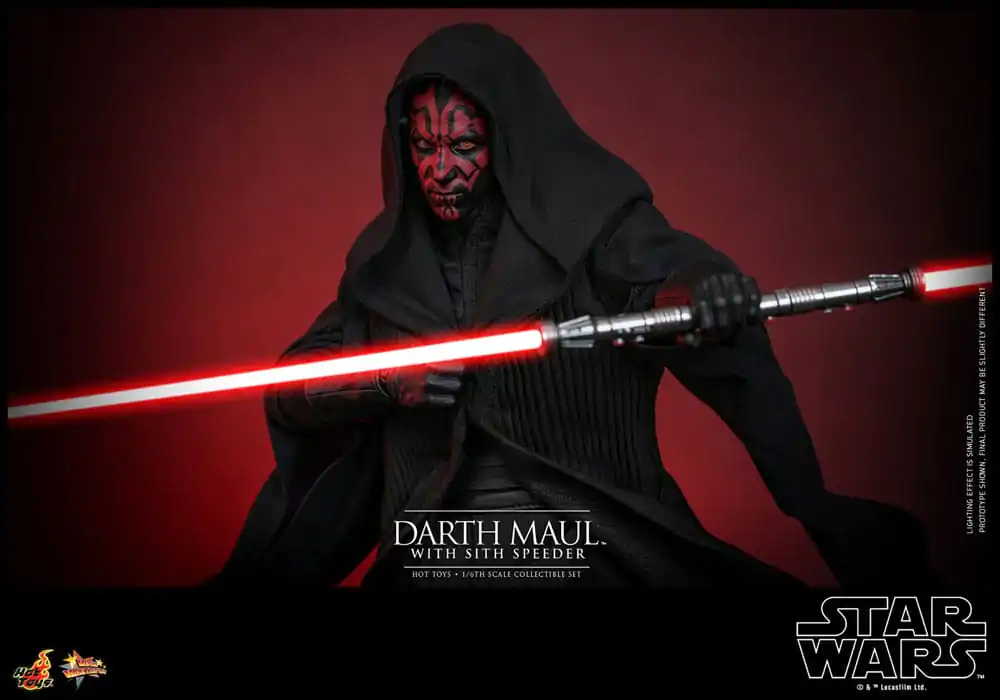 Star Wars Episode I Movie Masterpiece Akčná figúrka 1/6 Darth Maul so Sith Speeder 29 cm termékfotó