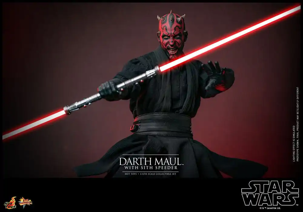 Star Wars Episode I Movie Masterpiece Akčná figúrka 1/6 Darth Maul so Sith Speeder 29 cm termékfotó