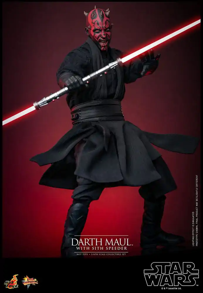 Star Wars Episode I Movie Masterpiece Akčná figúrka 1/6 Darth Maul so Sith Speeder 29 cm termékfotó