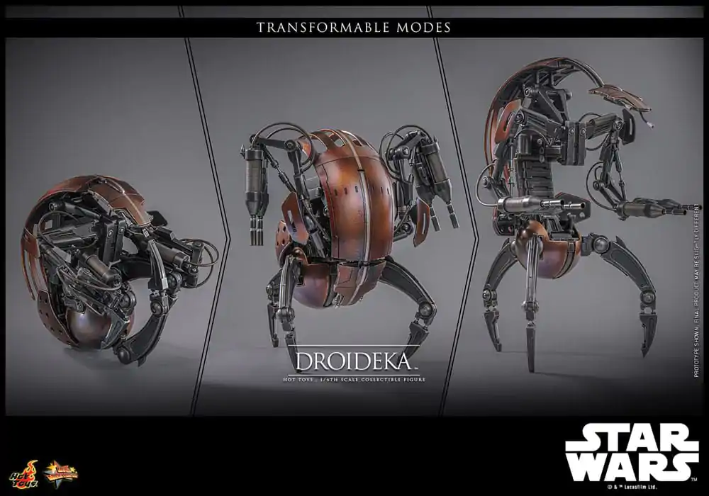 Star Wars Episode I Movie Masterpiece Akčná figúrka 1/6 Droideka 27 cm termékfotó