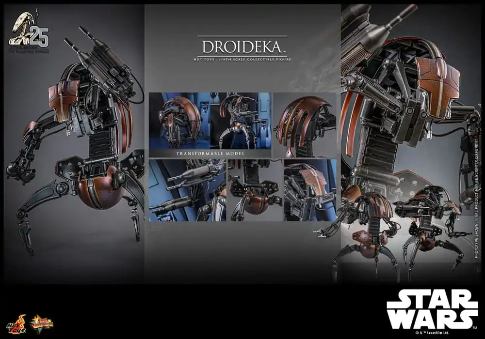 Star Wars Episode I Movie Masterpiece Akčná figúrka 1/6 Droideka 27 cm termékfotó