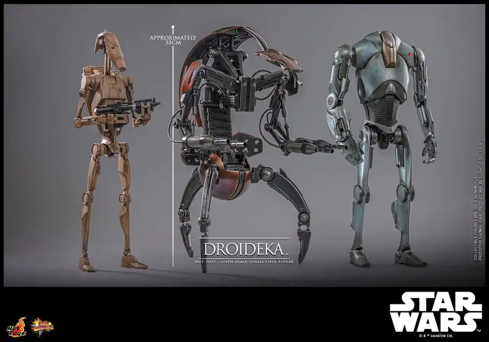 Star Wars Episode I Movie Masterpiece Akčná figúrka 1/6 Droideka 27 cm termékfotó