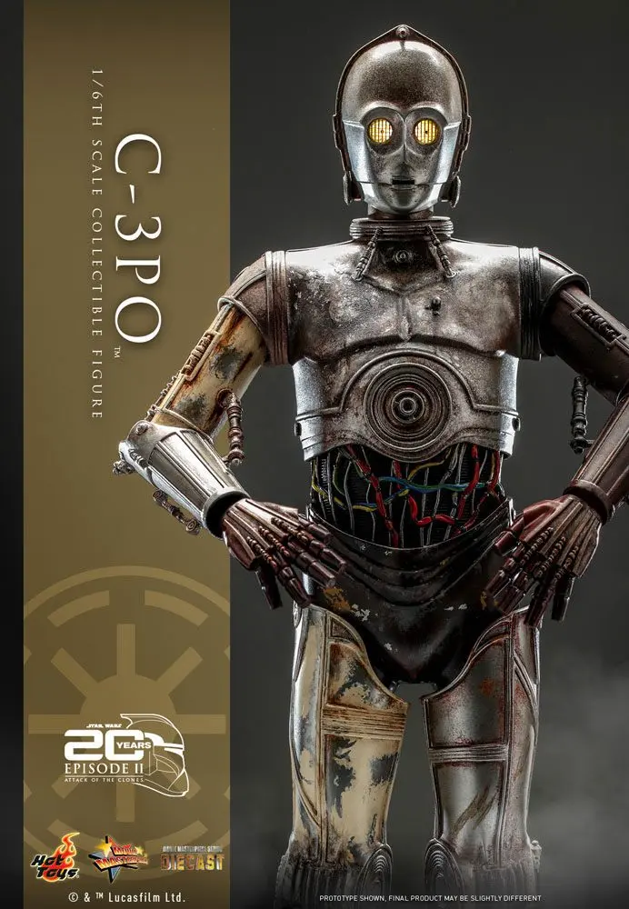 Star Wars: Epizóda II Akčná figúrka 1/6 C-3PO 29 cm produktová fotografia