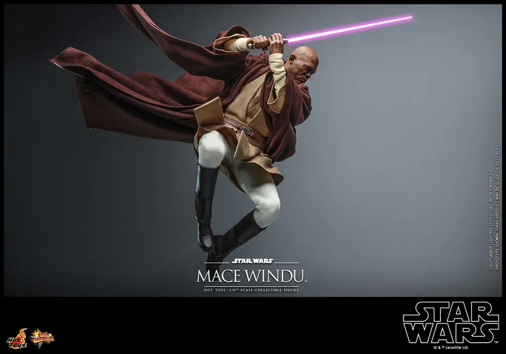 Star Wars: Episode II Akčná figúrka 1/6 Mace Windu 32 cm produktová fotografia