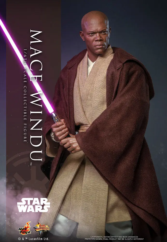 Star Wars: Episode II Akčná figúrka 1/6 Mace Windu 32 cm produktová fotografia