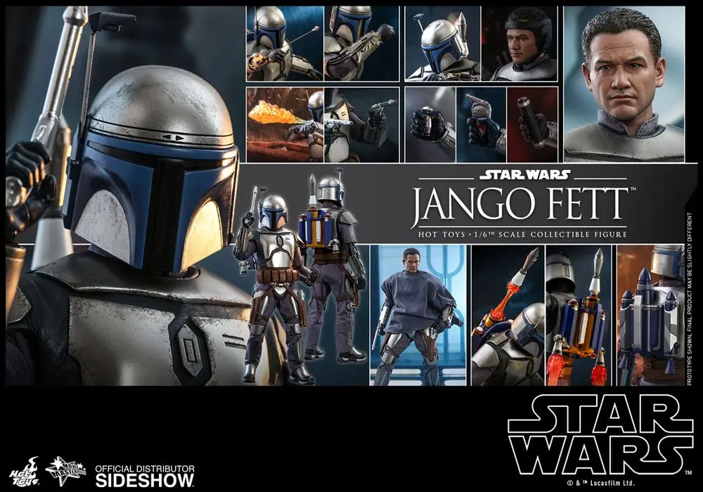 Star Wars Episode II Movie Masterpiece Akčná Figúrka 1/6 Jango Fett 30 cm produktová fotografia