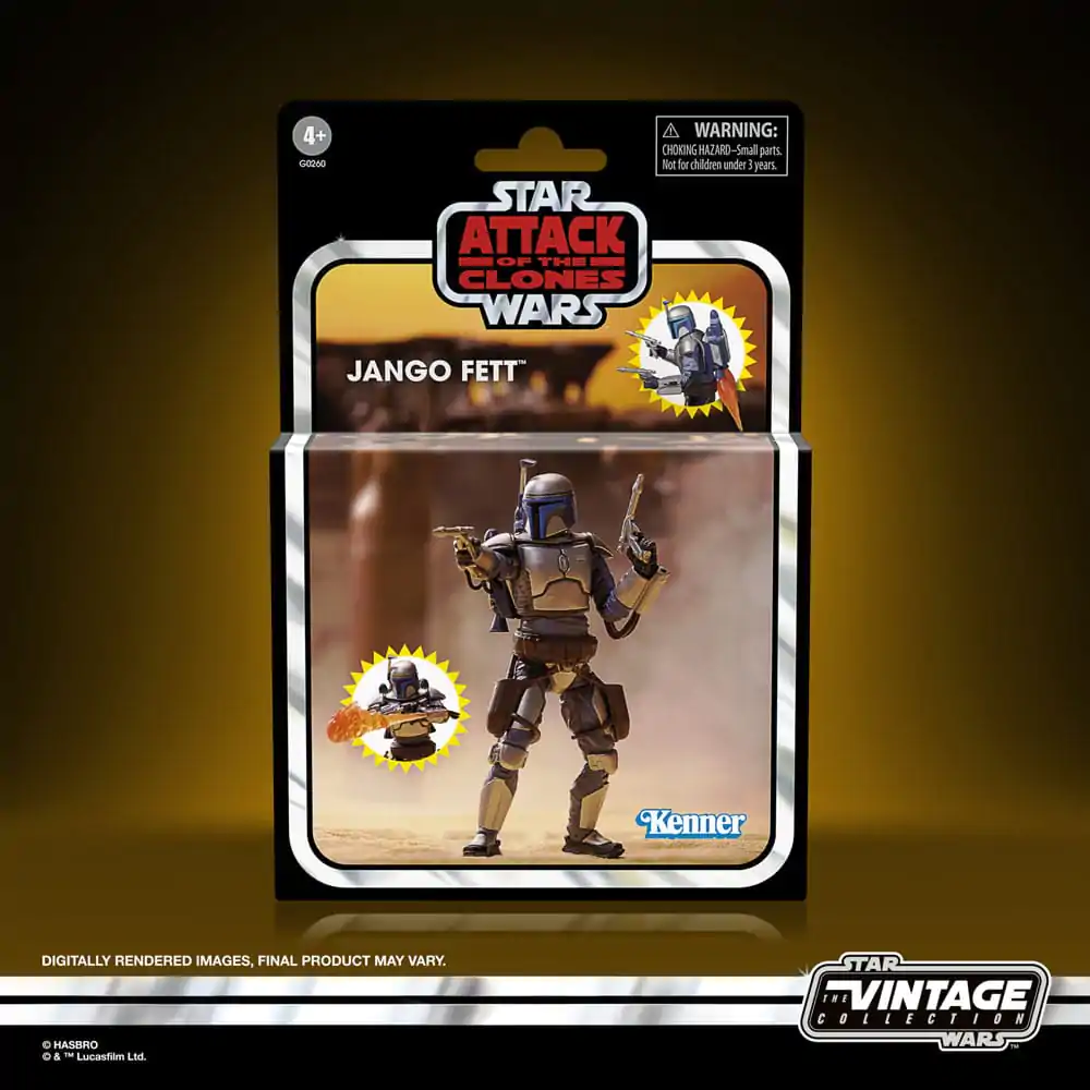 Star Wars Epizóda II Vintage Collection akčná figúrka Jango Fett 10 cm termékfotó