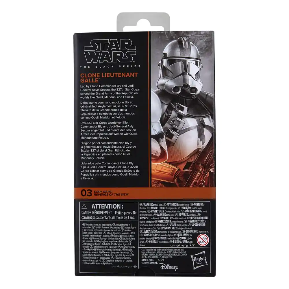 Star Wars Episode III Black Series Akčná figúrka Clone Lieutenant Galle 15 cm produktová fotografia