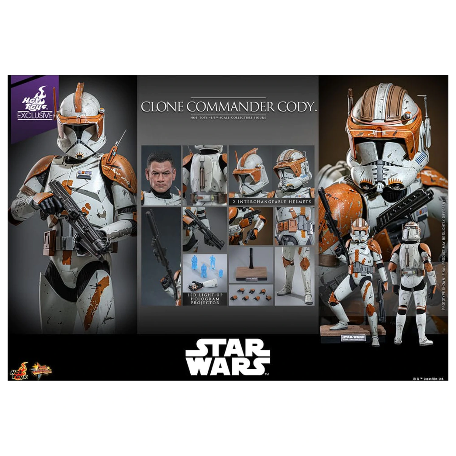 Star Wars: Episode III - Revenge of the Sith akčná figúrka 1/6 Clone Commander Cody 30 cm produktová fotografia