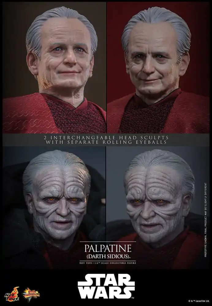 Star Wars: Epizóda III - Pomsta Sithov Akčná figúrka 1/6 Palpatine (Darth Sidious) 29 cm produktová fotografia