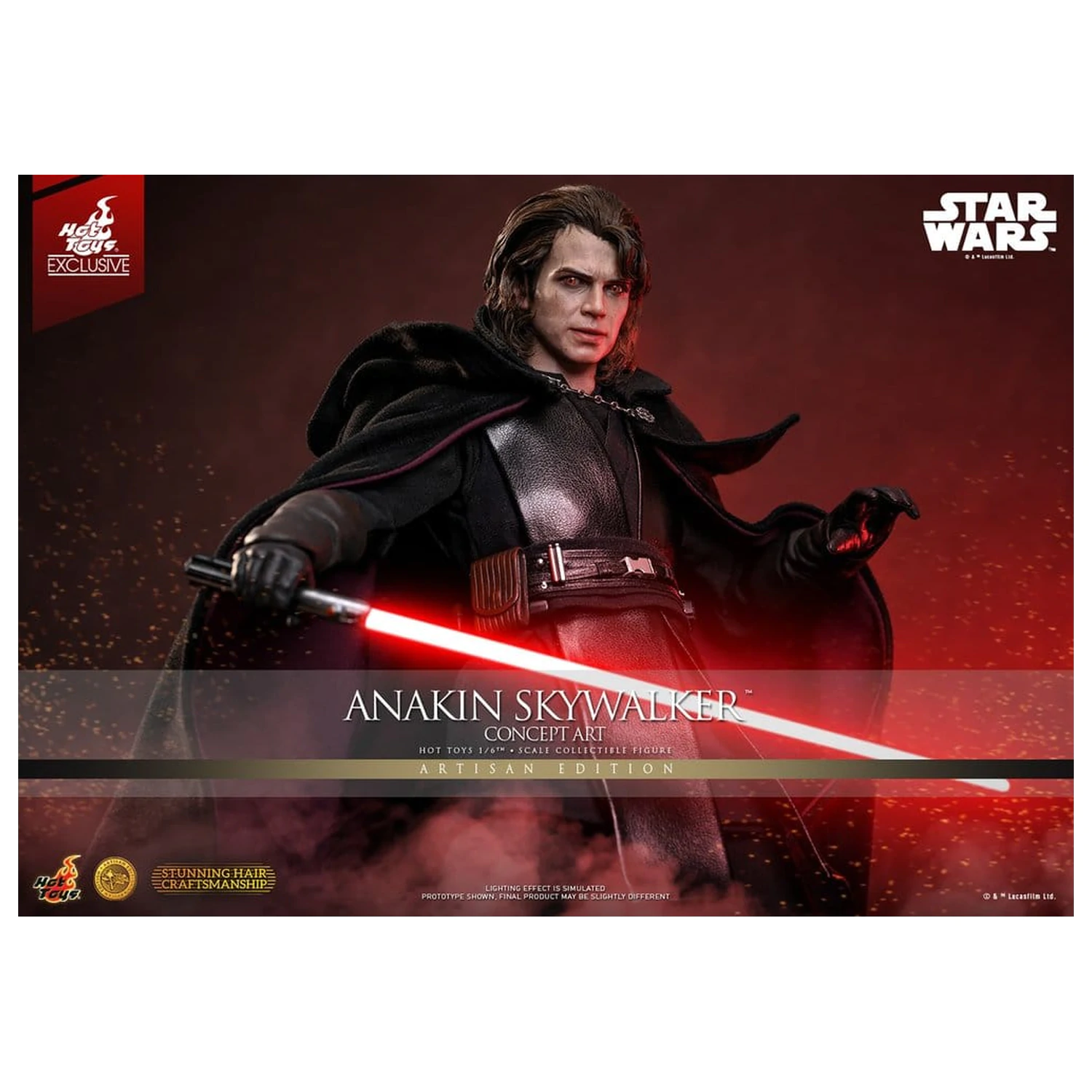 Star Wars Episode III: Revenge Of The Sith Movie Masterpiece akčná figúrka 1/6 Anakin Skywalker (Concept Art Version) (Artisan Edition) Hot Toys Exclusive 31 cm produktová fotografia