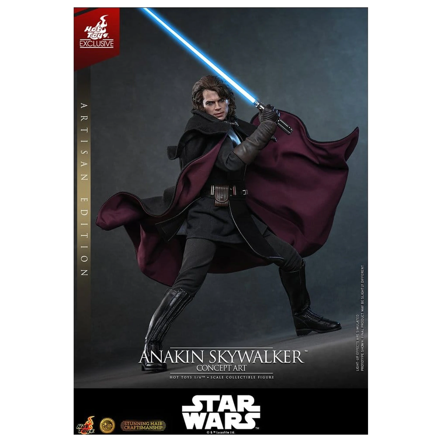 Star Wars Episode III: Revenge Of The Sith Movie Masterpiece akčná figúrka 1/6 Anakin Skywalker (Concept Art Version) (Artisan Edition) Hot Toys Exclusive 31 cm produktová fotografia