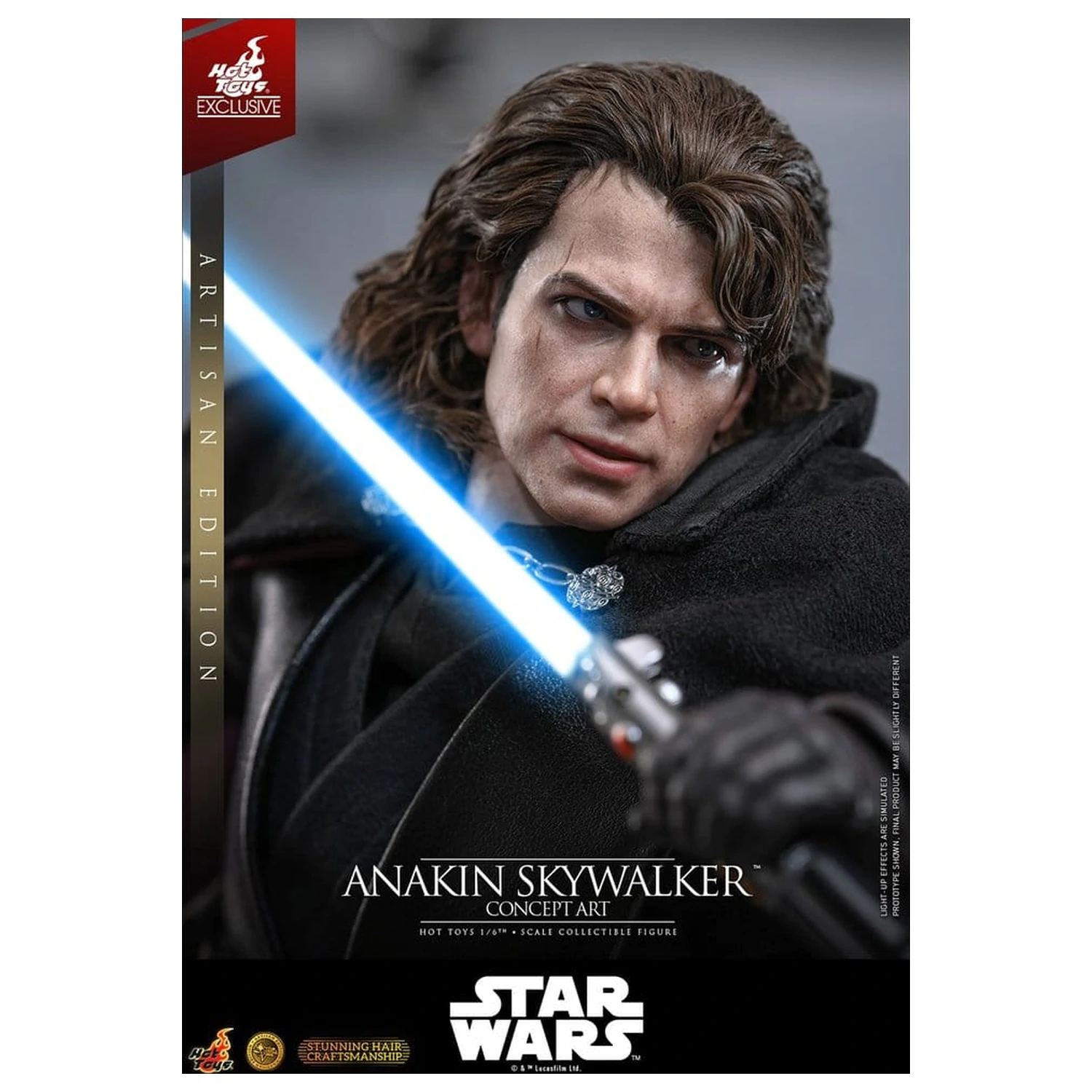 Star Wars Episode III: Revenge Of The Sith Movie Masterpiece akčná figúrka 1/6 Anakin Skywalker (Concept Art Version) (Artisan Edition) Hot Toys Exclusive 31 cm produktová fotografia