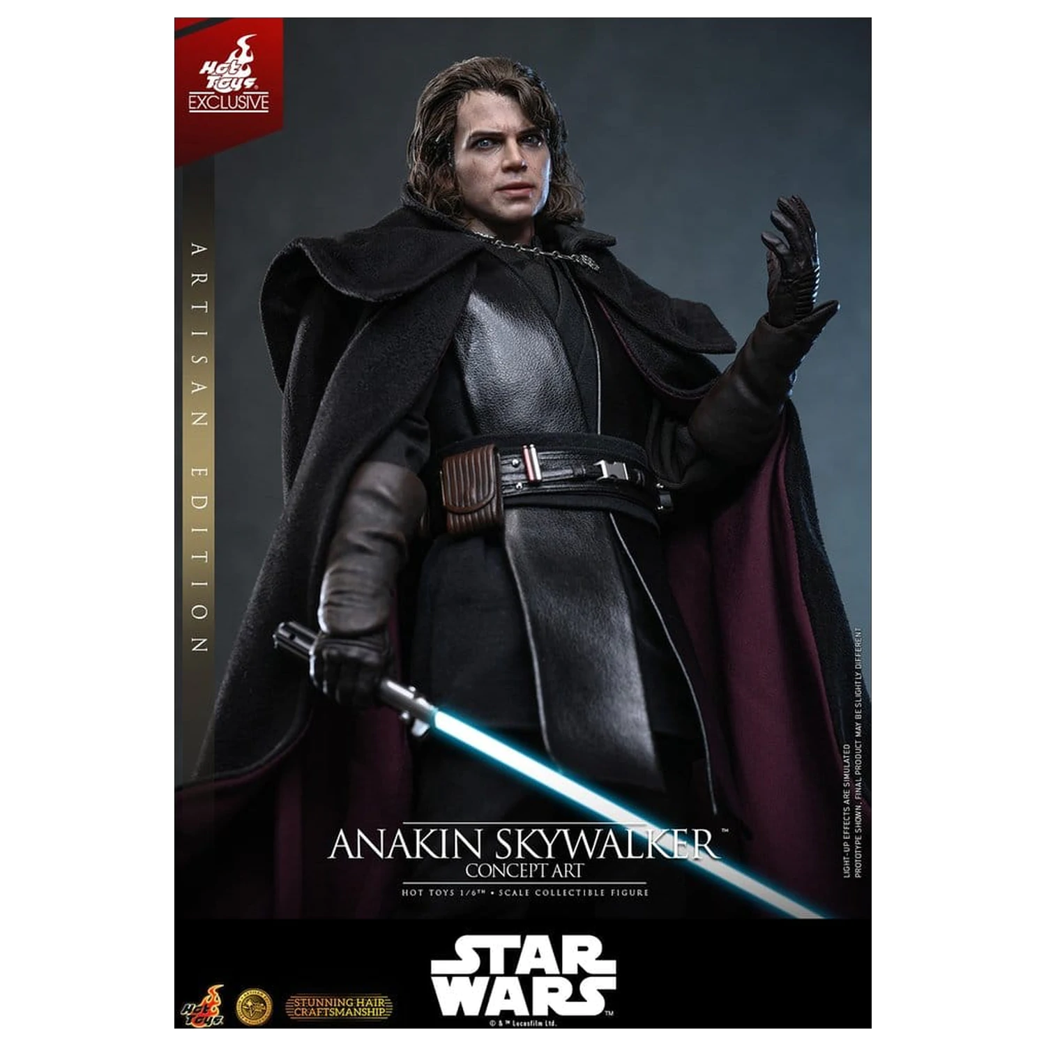 Star Wars Episode III: Revenge Of The Sith Movie Masterpiece akčná figúrka 1/6 Anakin Skywalker (Concept Art Version) (Artisan Edition) Hot Toys Exclusive 31 cm produktová fotografia