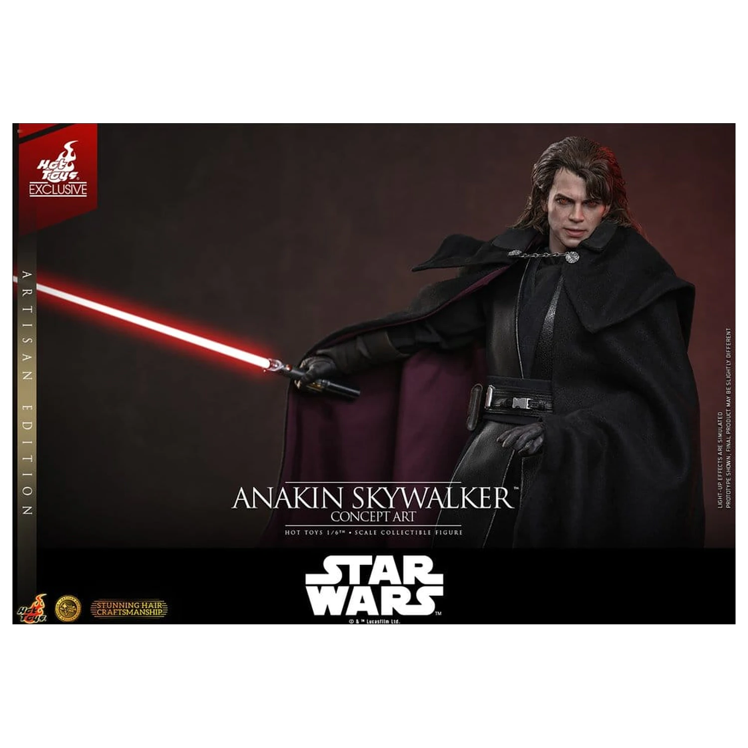 Star Wars Episode III: Revenge Of The Sith Movie Masterpiece akčná figúrka 1/6 Anakin Skywalker (Concept Art Version) (Artisan Edition) Hot Toys Exclusive 31 cm produktová fotografia