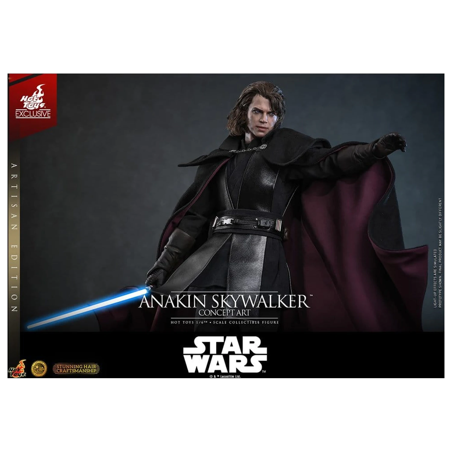 Star Wars Episode III: Revenge Of The Sith Movie Masterpiece akčná figúrka 1/6 Anakin Skywalker (Concept Art Version) (Artisan Edition) Hot Toys Exclusive 31 cm produktová fotografia