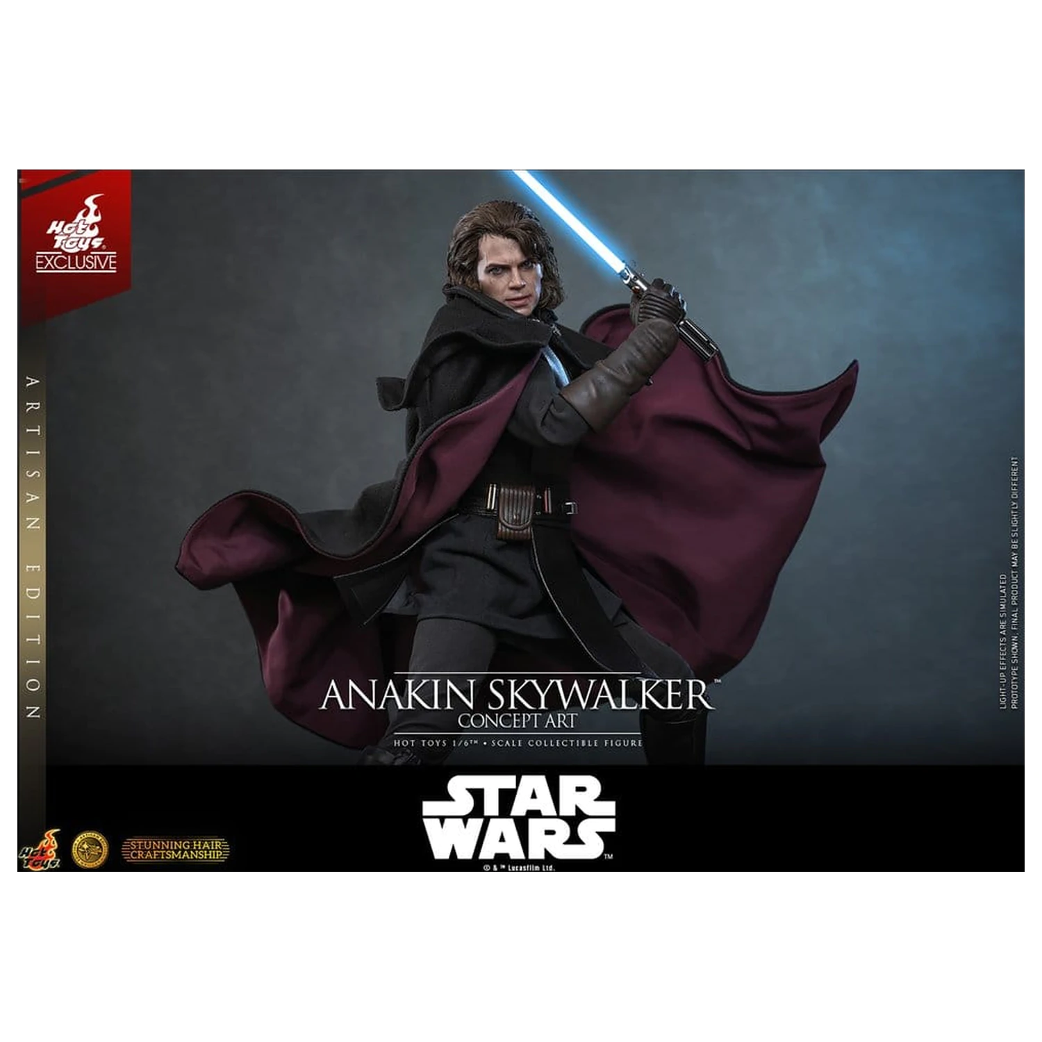 Star Wars Episode III: Revenge Of The Sith Movie Masterpiece akčná figúrka 1/6 Anakin Skywalker (Concept Art Version) (Artisan Edition) Hot Toys Exclusive 31 cm produktová fotografia