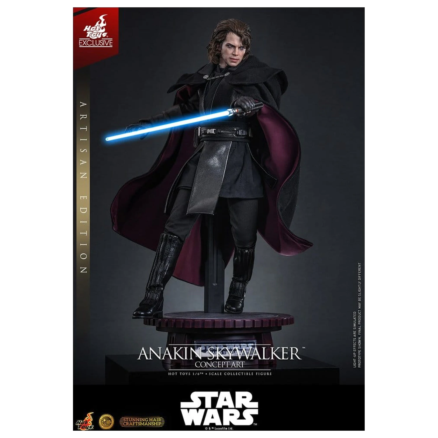 Star Wars Episode III: Revenge Of The Sith Movie Masterpiece akčná figúrka 1/6 Anakin Skywalker (Concept Art Version) (Artisan Edition) Hot Toys Exclusive 31 cm produktová fotografia